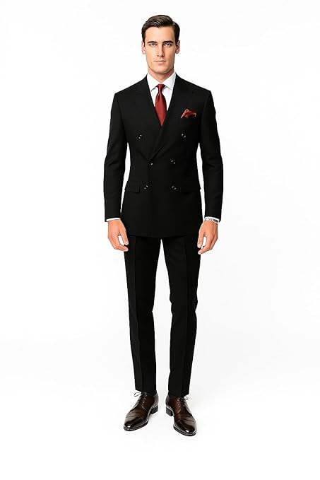 Men's 2 Piece Double Breasted Suit