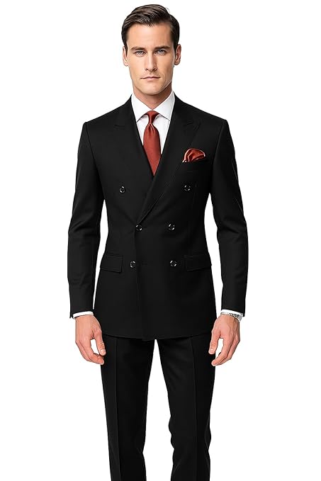 Men's 2 Piece Double Breasted Suit